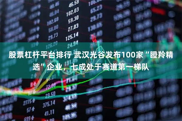股票杠杆平台排行 武汉光谷发布100家“瞪羚精选”企业，七成处于赛道第一梯队